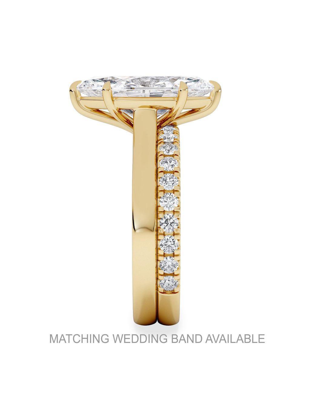 The Diamond Store Blue Amora Marquise 3.00Ct Lab Diamond Engagement Ring G/Vs Set