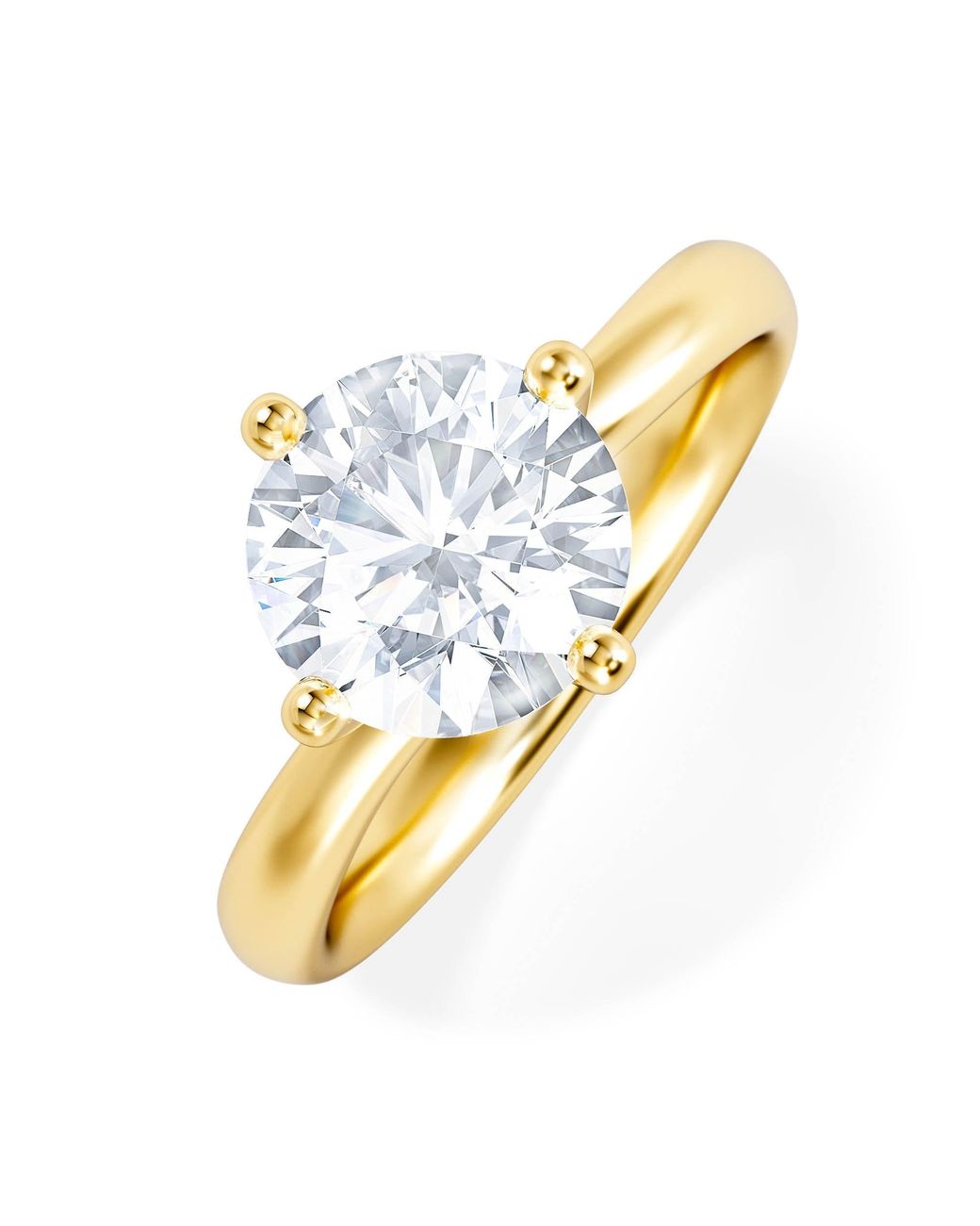 The Diamond Store Metallic 2 Carat Diamond Engagement Ring Lily Lab F/Vs1 18K Igi Certified