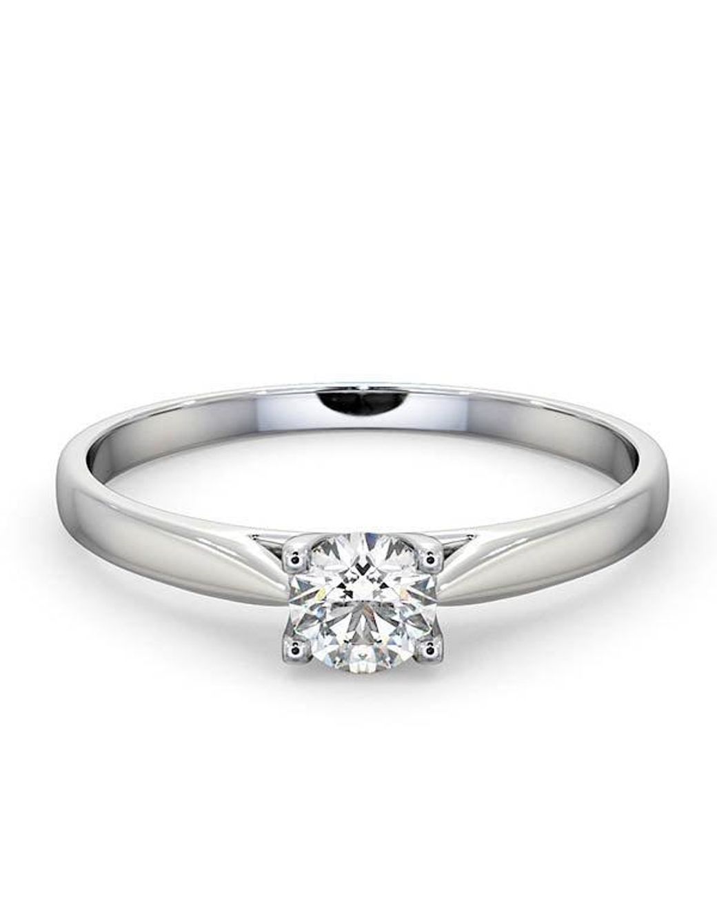 The Diamond Store Metallic Engagement Ring Grace 0.33Ct Lab Diamond H/Si