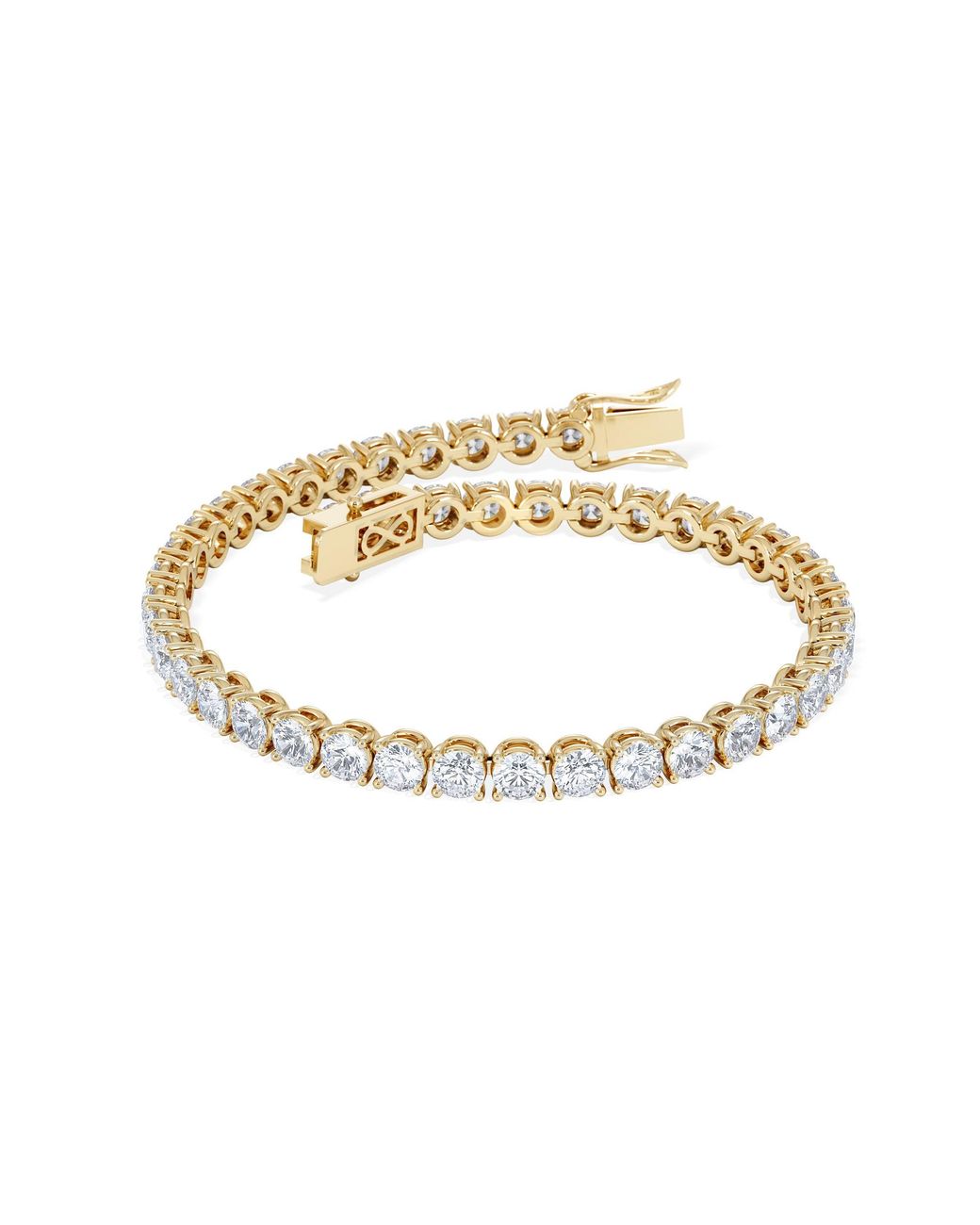 The Diamond Store Metallic Luxe 19.00Ct Lab Diamond Tennis Bracelet With Igi Certified Brilliant-Cut Diamonds