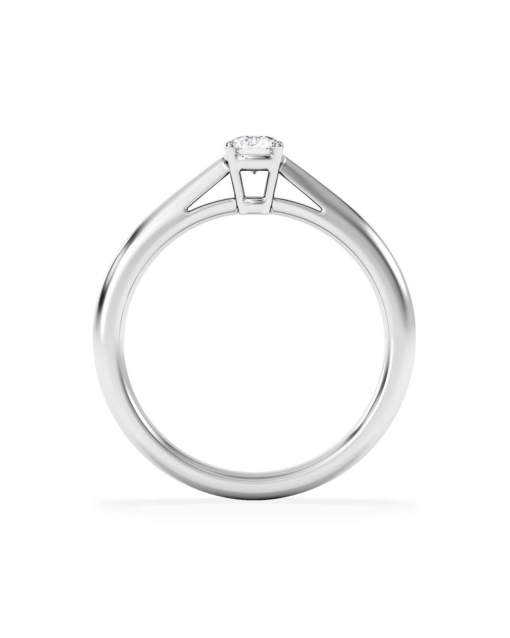 The Diamond Store White Engagement Ring Certified Elysia 18K Diamond 0.25Ct