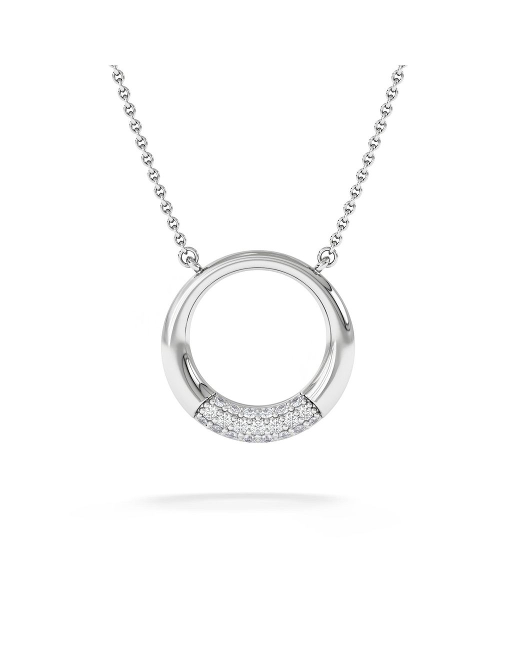 The Diamond Store Metallic Luna 0.30Ct Lab Diamond Necklace
