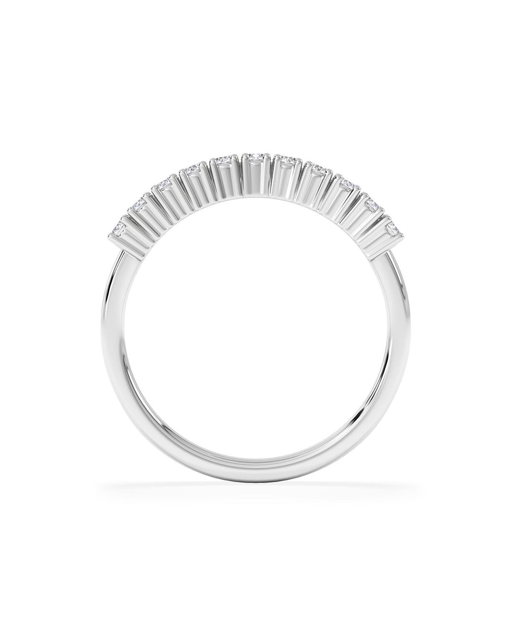 The Diamond Store White Twilight Lab Diamond 0.30Ct H/Si Half Eternity Ring