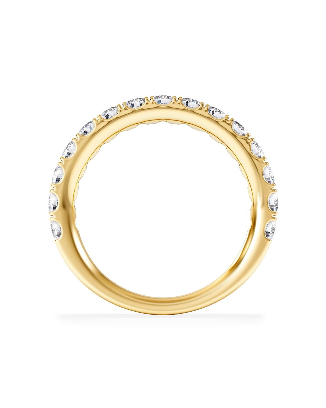 The Diamond Store Metallic 15 Stone Chloe 18K Diamond Eternity Ring 1.00Ct H/Si