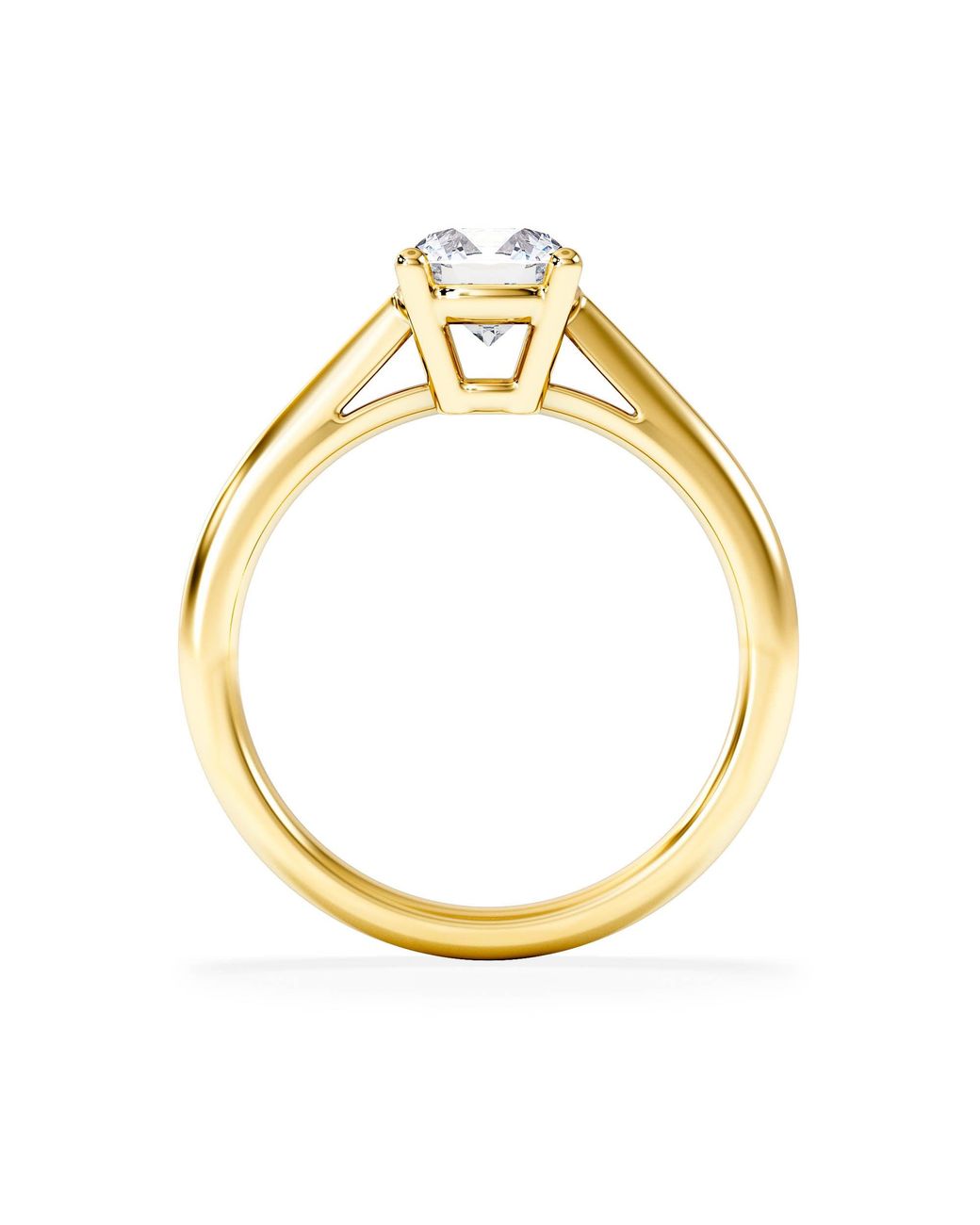 The Diamond Store Metallic 1 Carat Diamond Engagement Ring Elysia Lab Fvs1 Igi Certified 18K
