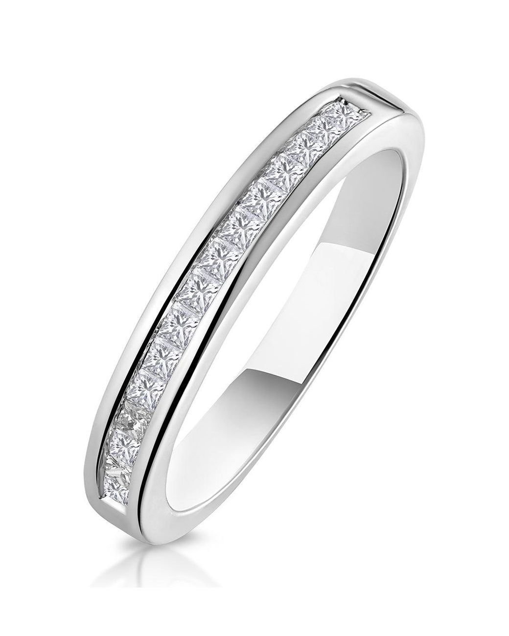 The Diamond Store Metallic Eleri Matching Wedding Band 0.50Ct H/Si Diamond