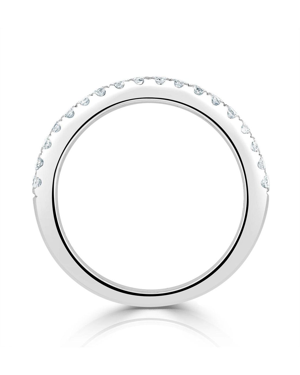 The Diamond Store Metallic Eleanor Matching Wedding Band 0.70Ct G/Si Diamond