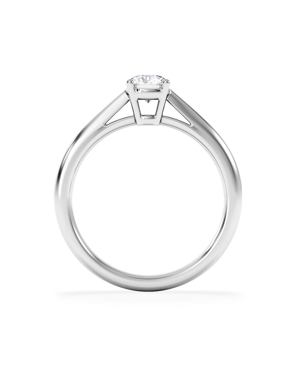 The Diamond Store White Engagement Ring Certified Elysia 18K Diamond 0.50Ct