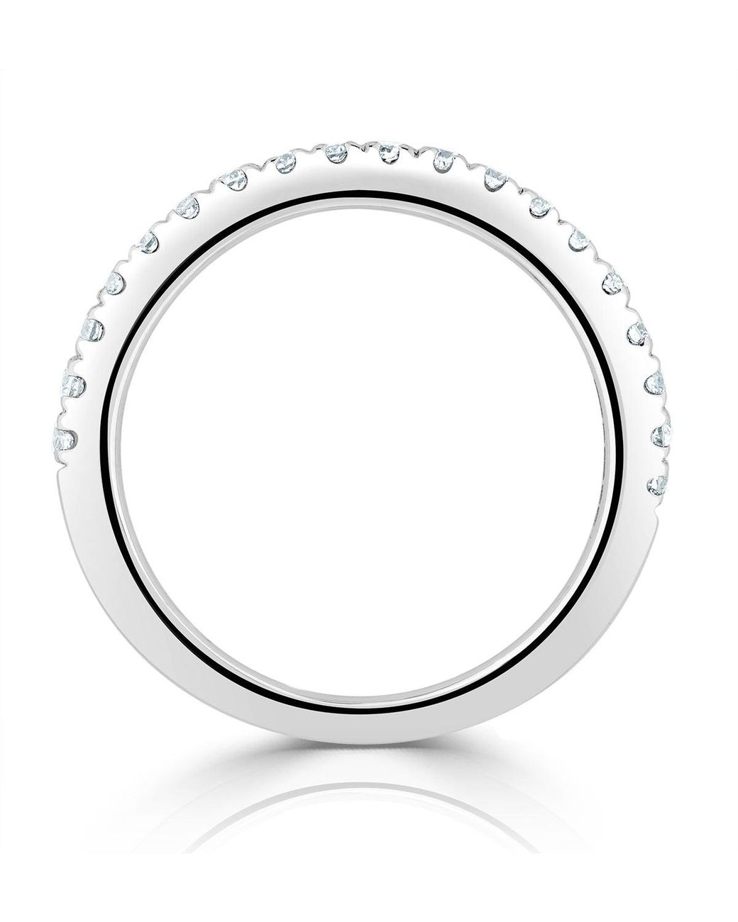 The Diamond Store Metallic Elizabeth Matching Wedding Band 0.45Ct G/Si Diamond