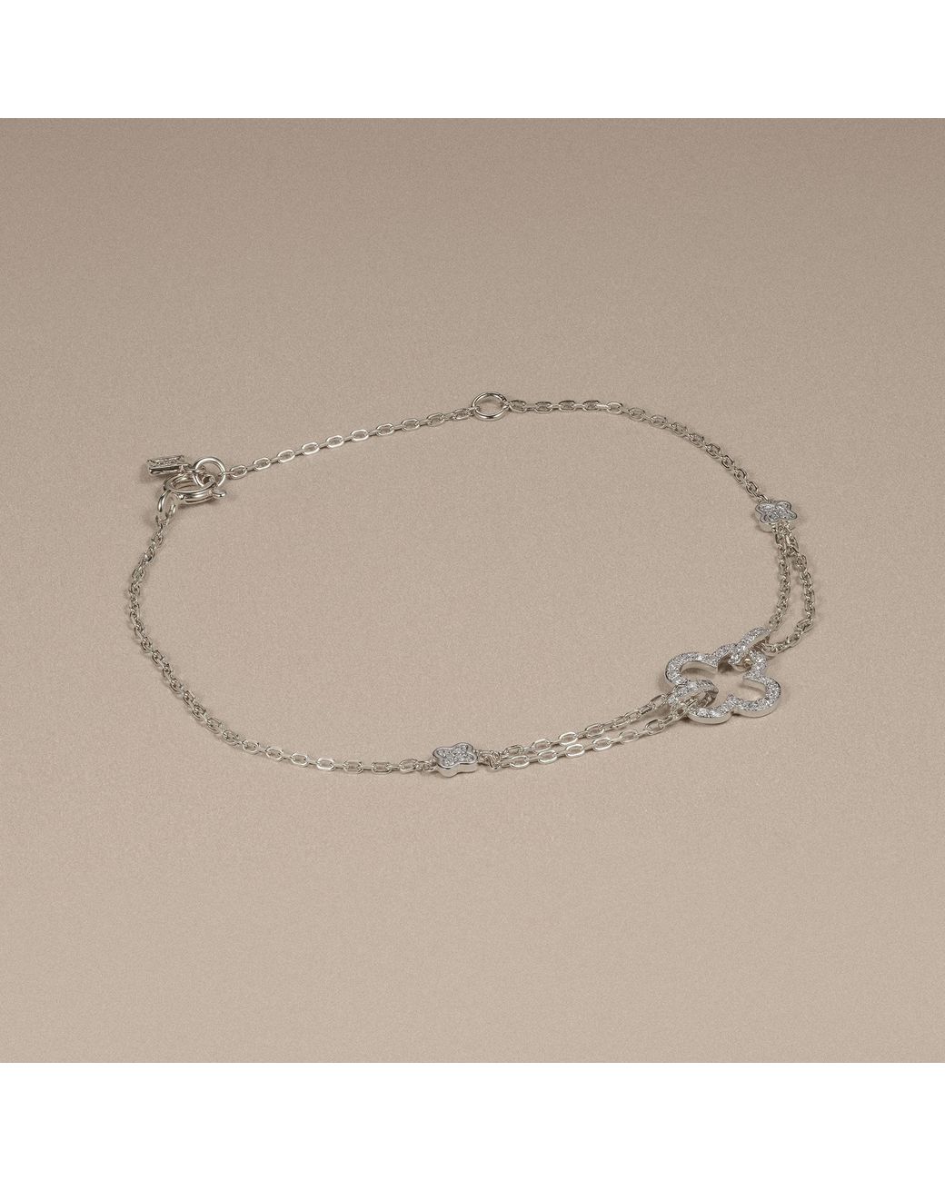 The Diamond Store Metallic Stellato 0.14Ct Lab Diamond Clover Bracelet