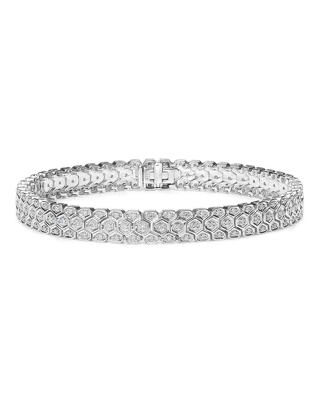 The Diamond Store Metallic 1 Ct Evening Lab Grown Diamond Bracelet