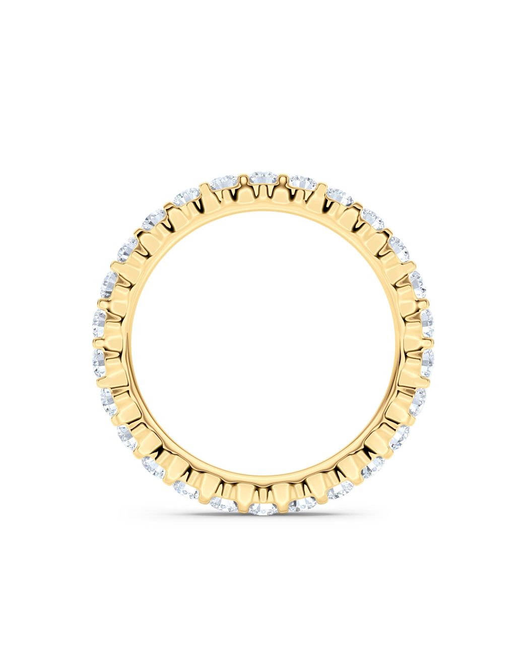 The Diamond Store Metallic Sempre Round Cut 1.00Ct Lab Diamond Eternity Ring