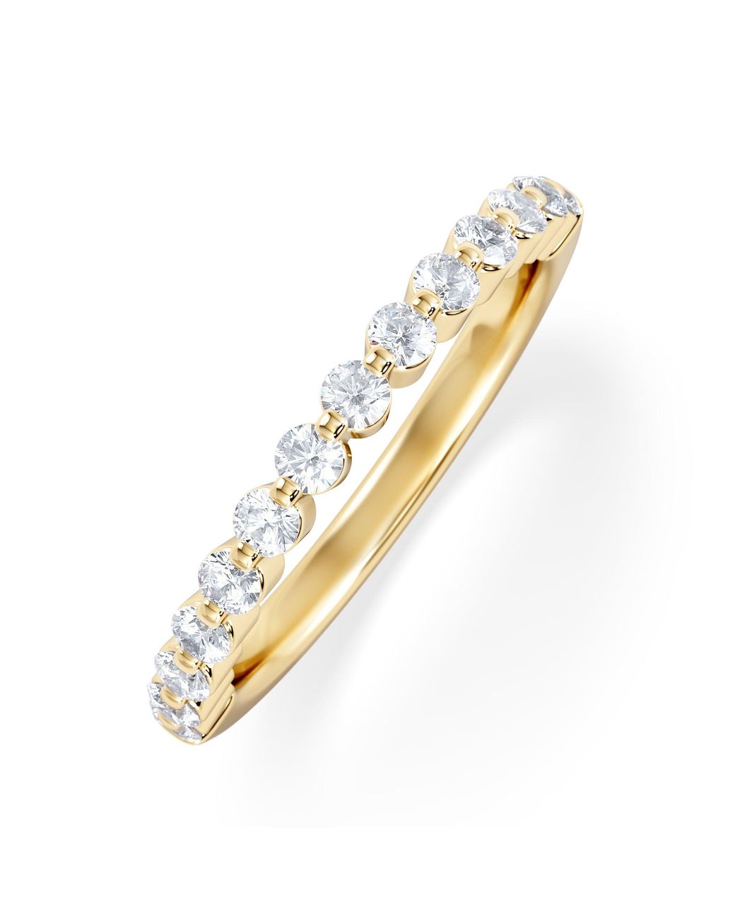 The Diamond Store Metallic Solstice 0.35Ct Lab Diamond Half Eternity Ring F/Vs