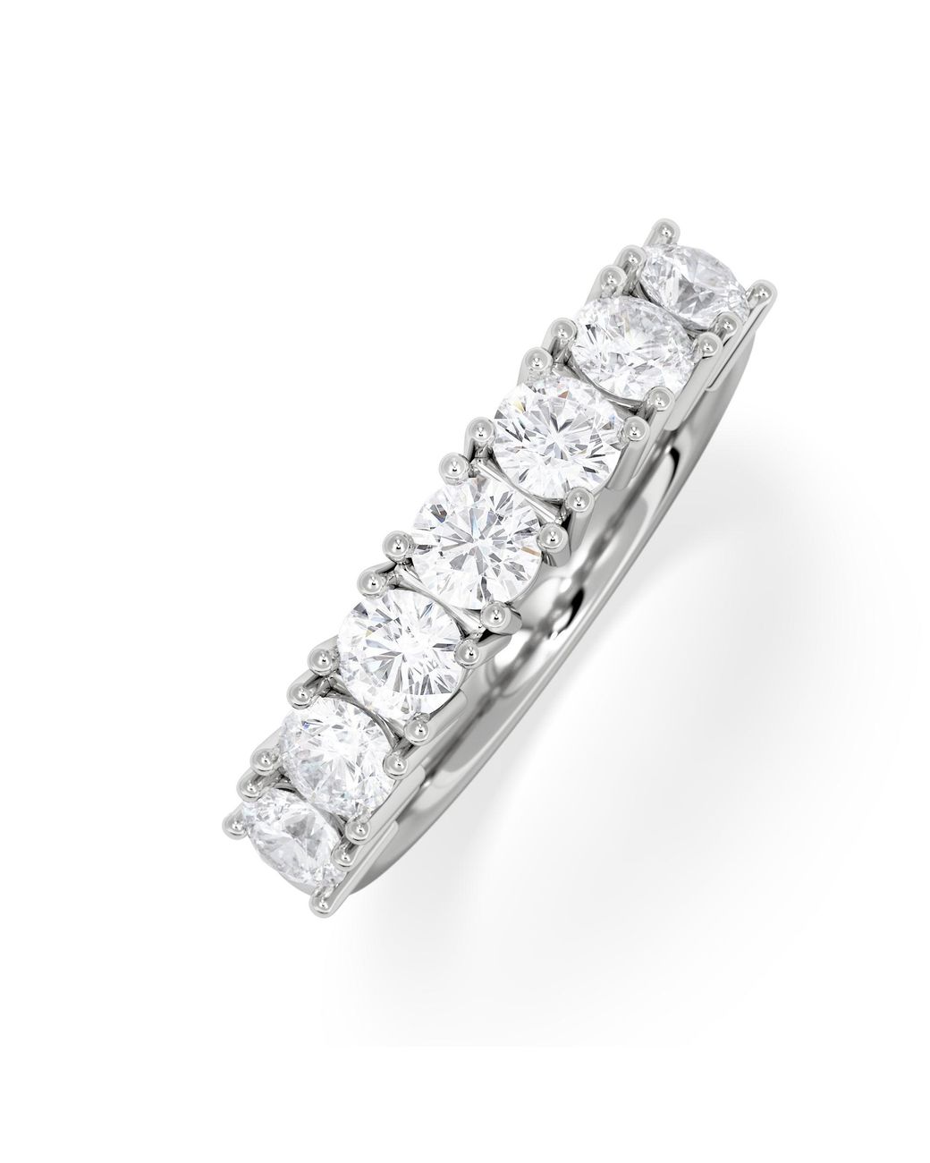 The Diamond Store White Chloe 7 Stone Diamond Eternity Ring 1.00Ct G/Vs