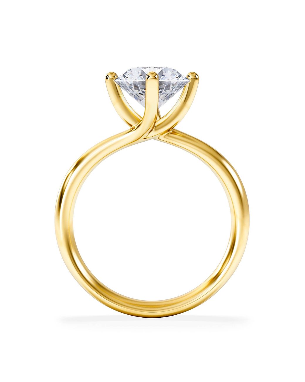 The Diamond Store Metallic 2 Carat Diamond Engagement Ring Lily Lab F/Vs1 18K Igi Certified