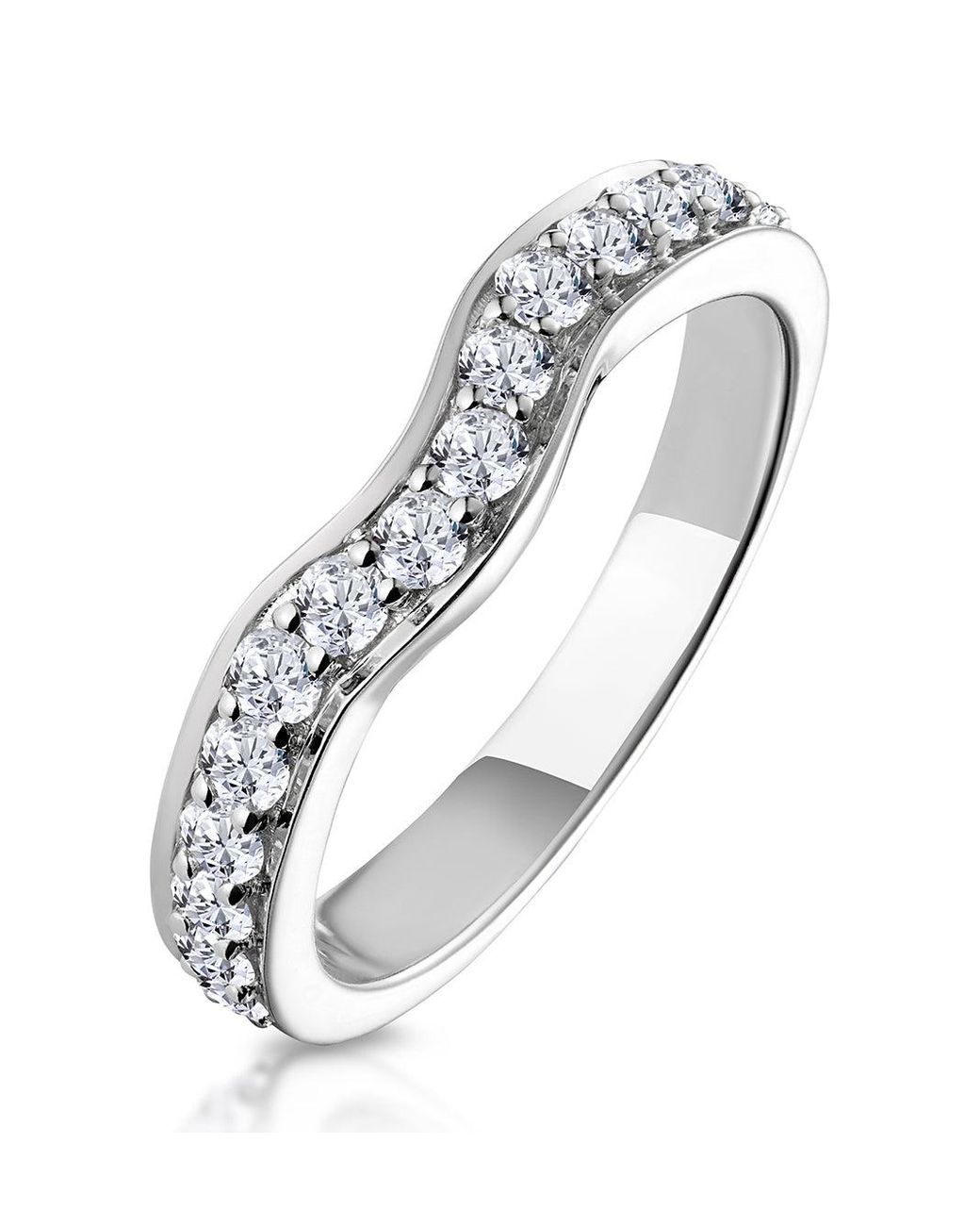 The Diamond Store Metallic Seraphina Matching Wedding Band 0.46Ct H/Si Diamond