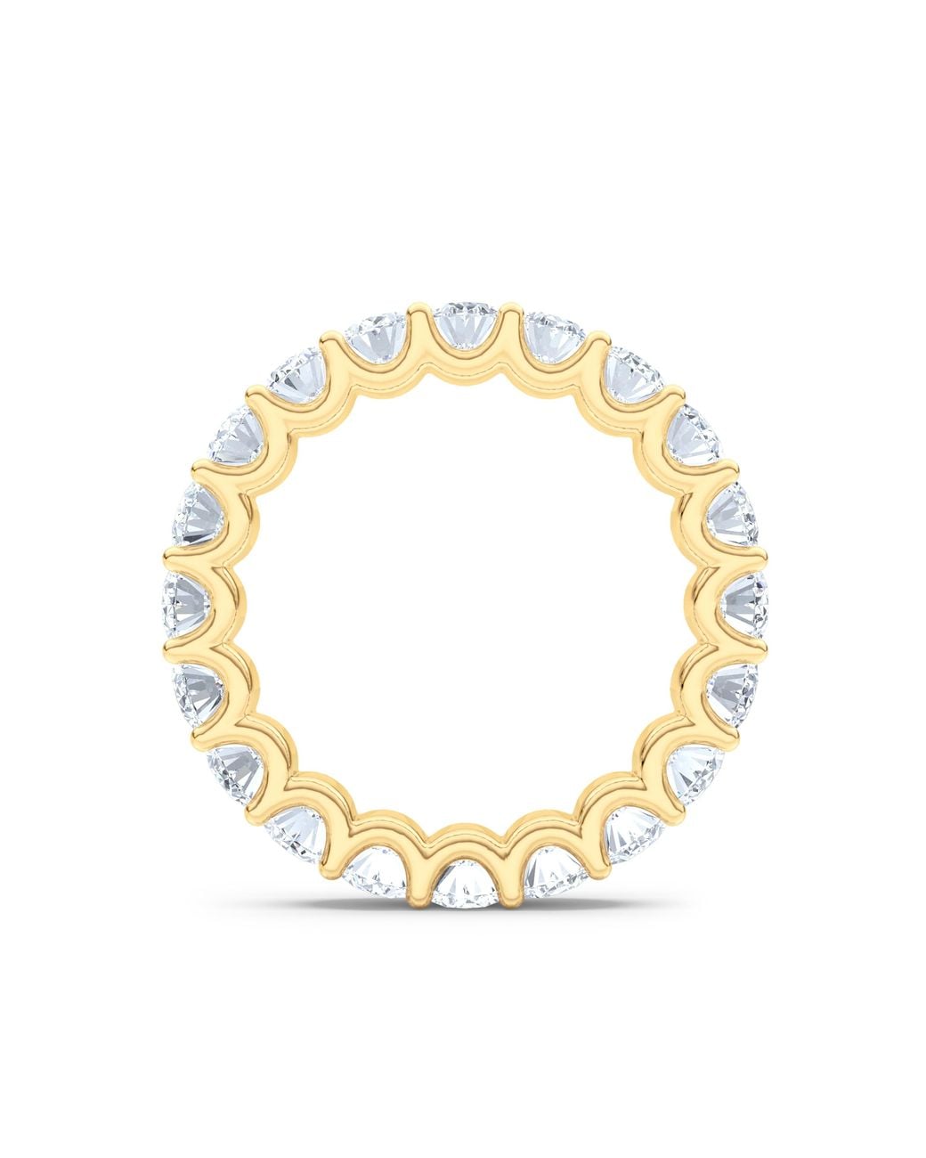 The Diamond Store Metallic Sempre Oval Cut 3.00Ct Lab Diamond Eternity Ring