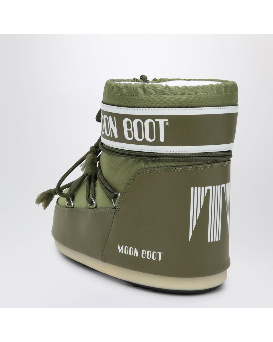 Moon Boot Green Icon Mini Low Nylon Boot For