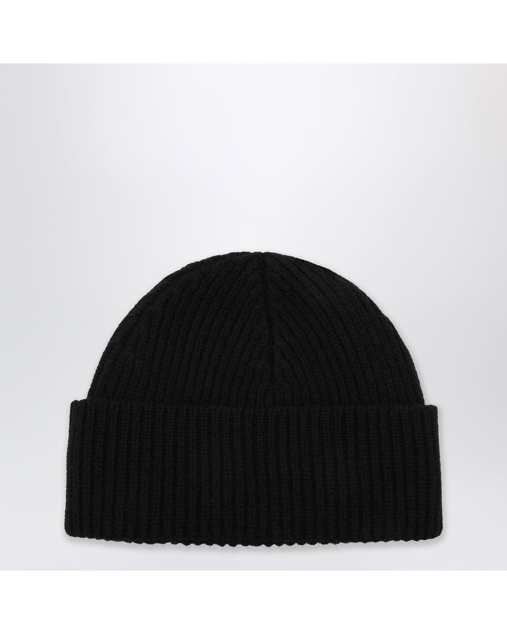 AMI Black Ami De Coeur Wool Hat for men