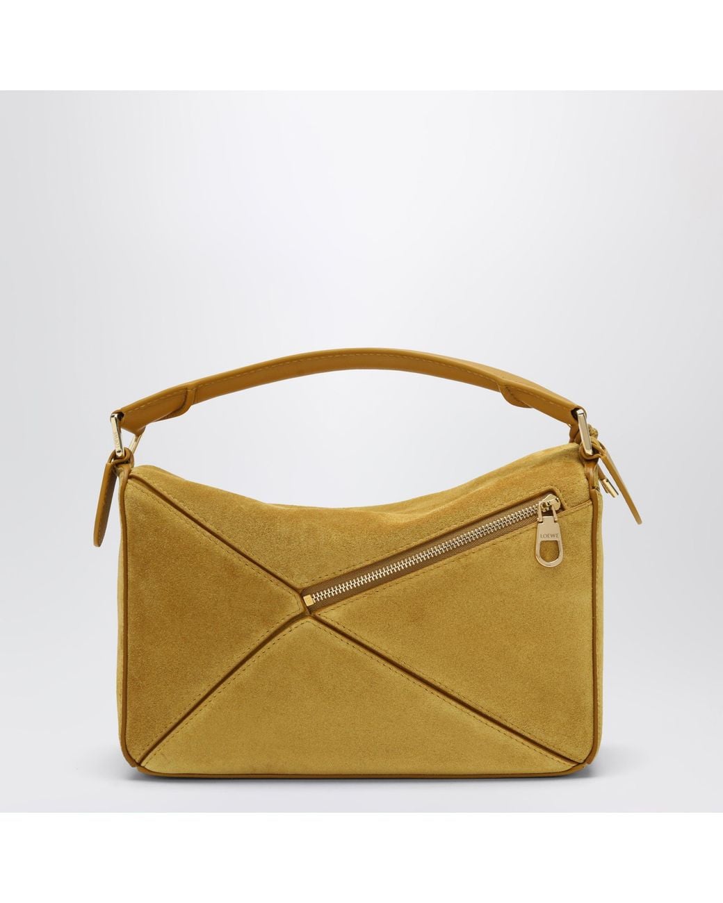 Loewe Yellow Ochre Small Featherlight Puzzle Bag