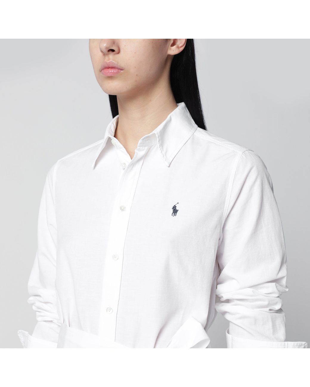 Polo Ralph Lauren White Cotton Shirt Dress