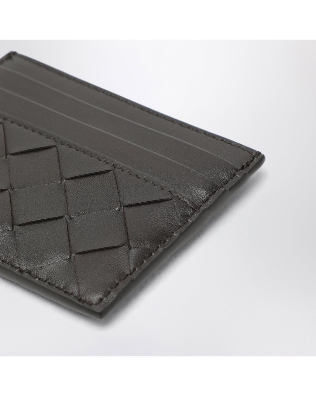 Bottega Veneta Black Fondant Intrecciato Card Holder