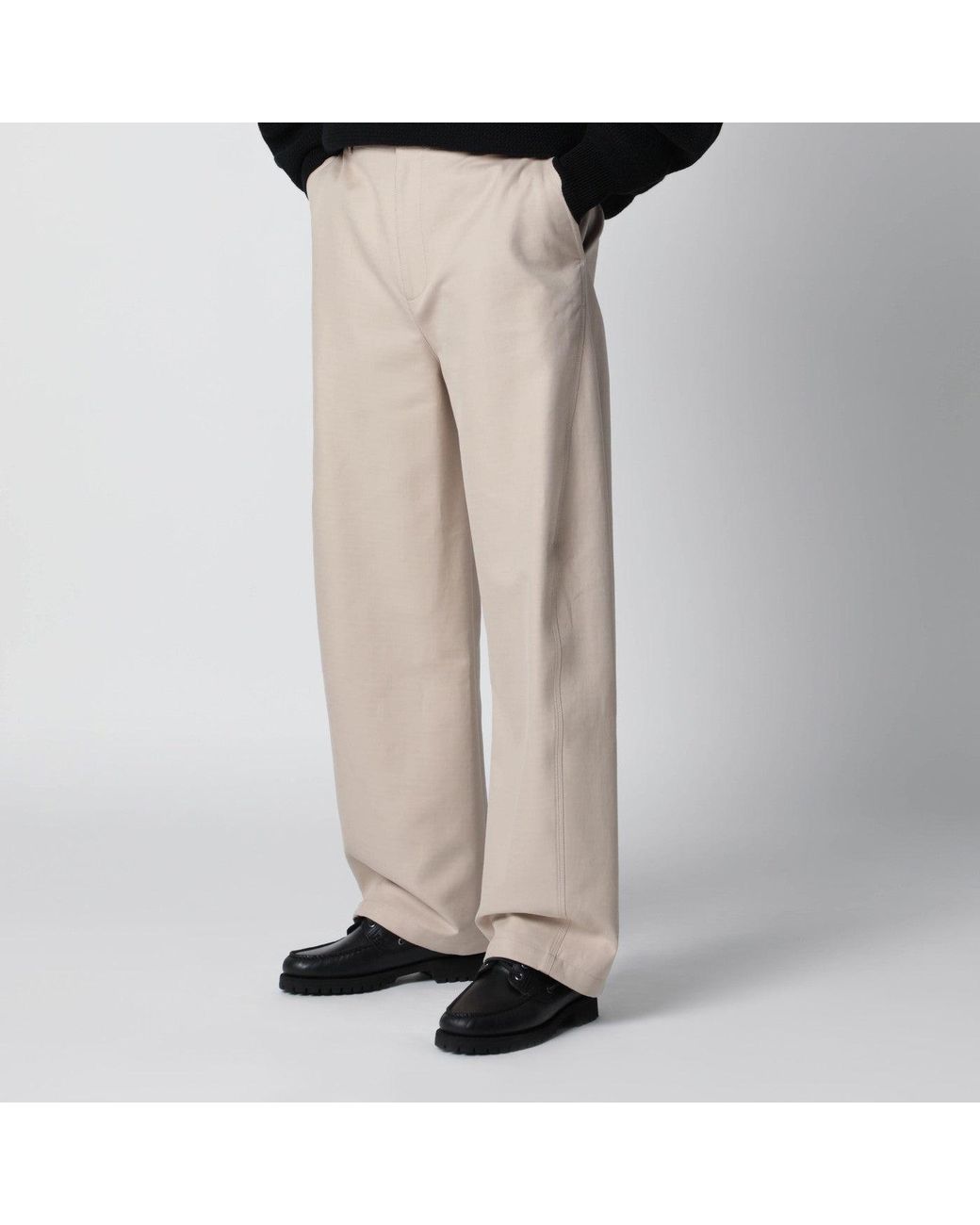 Givenchy Brown Cotton Trousers for men