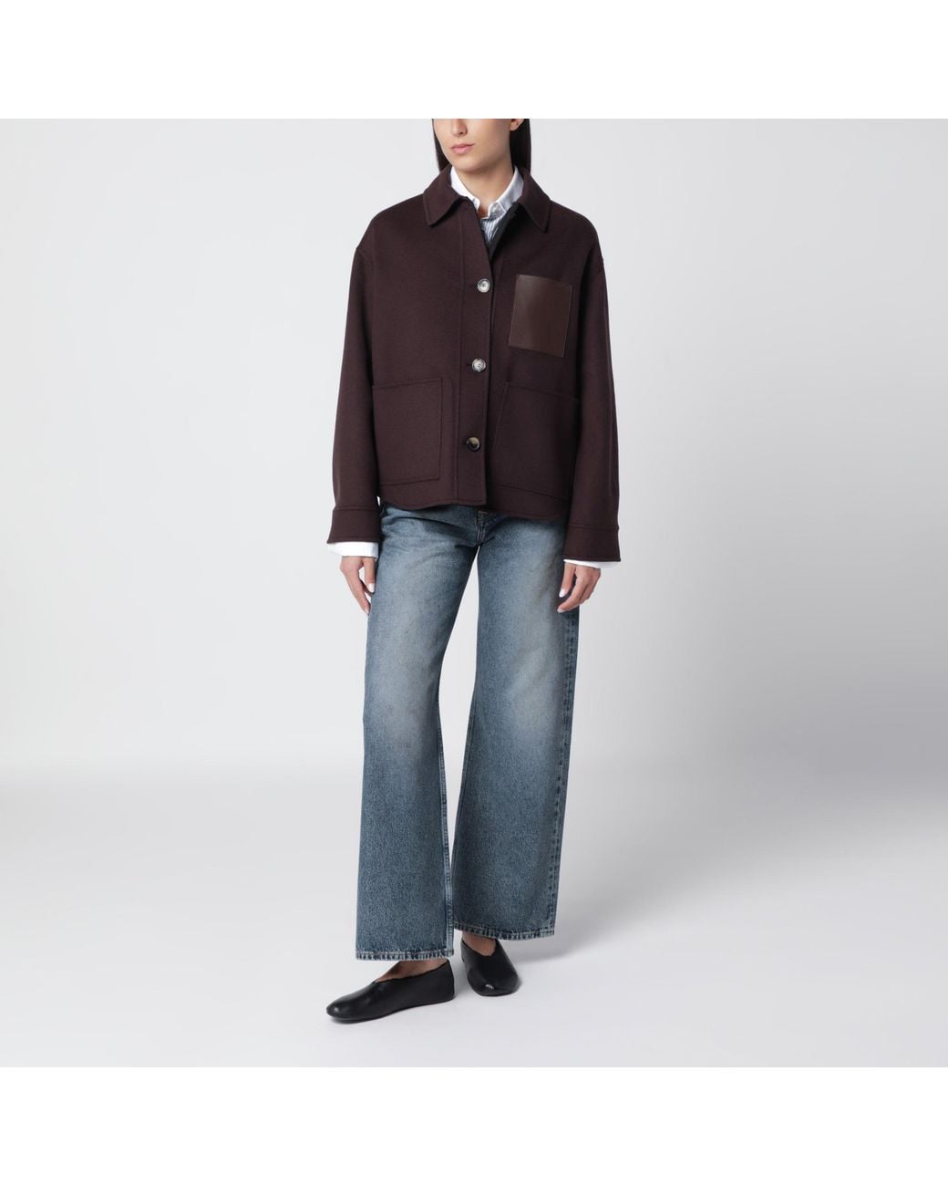 Loewe Black Wool And Cashmere Workwear Jacket
