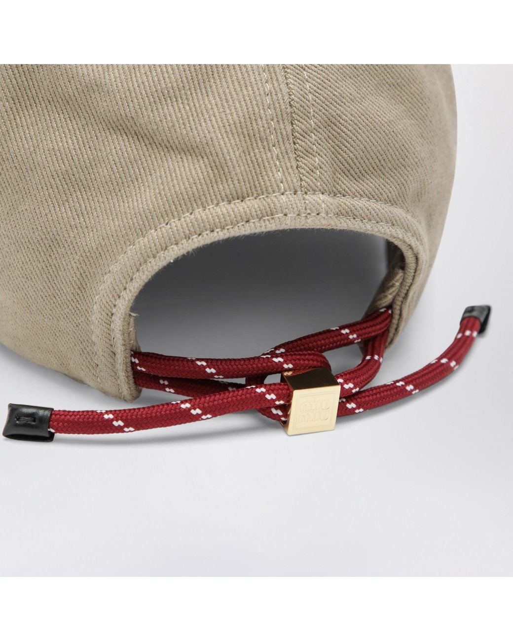 Cappello Da Baseball di Miu Miu in Natural
