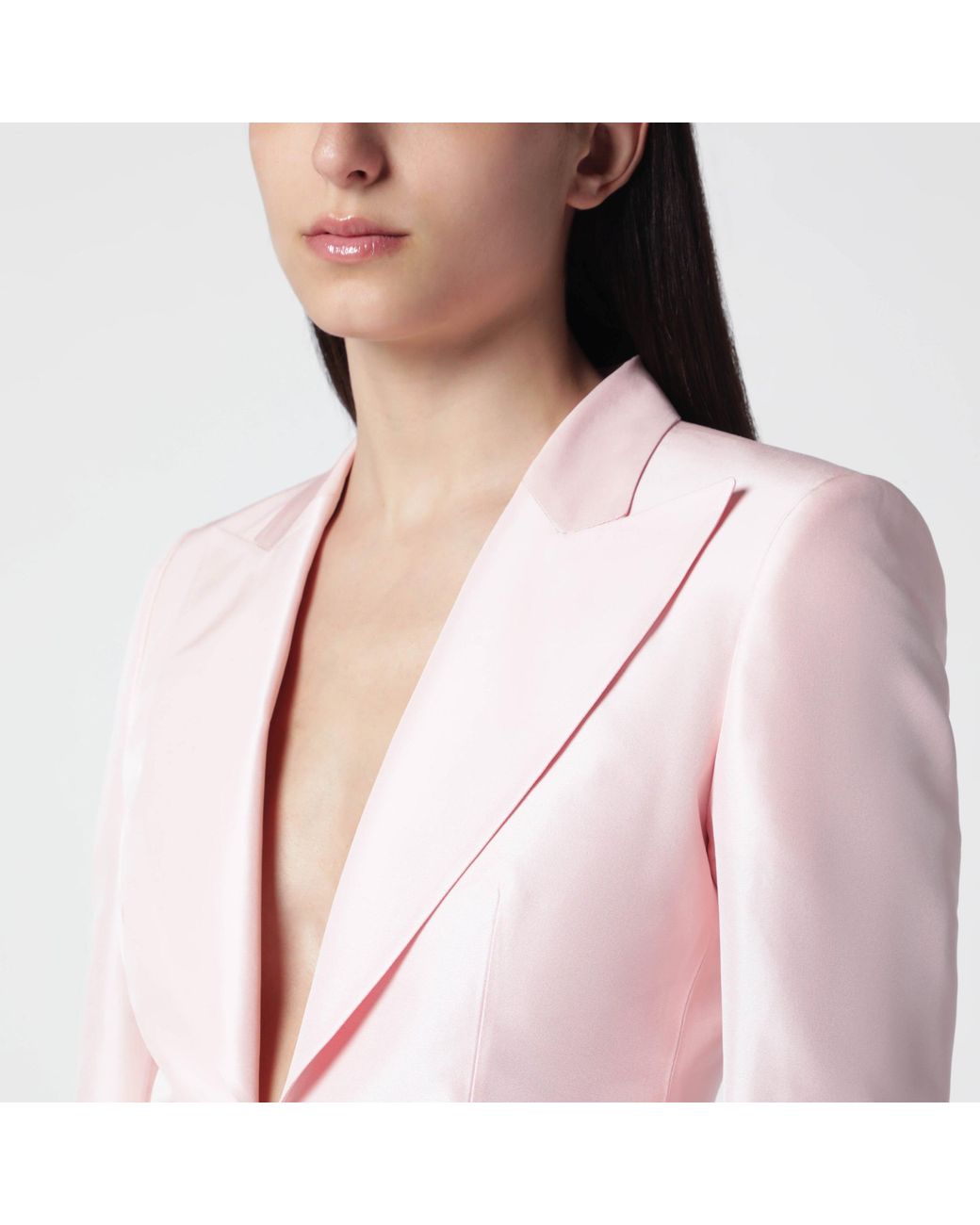Gucci Pink Silk Faille Jacket