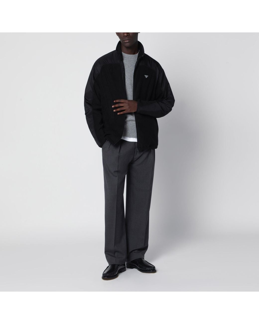 Prada Black Fleece Blouson for men