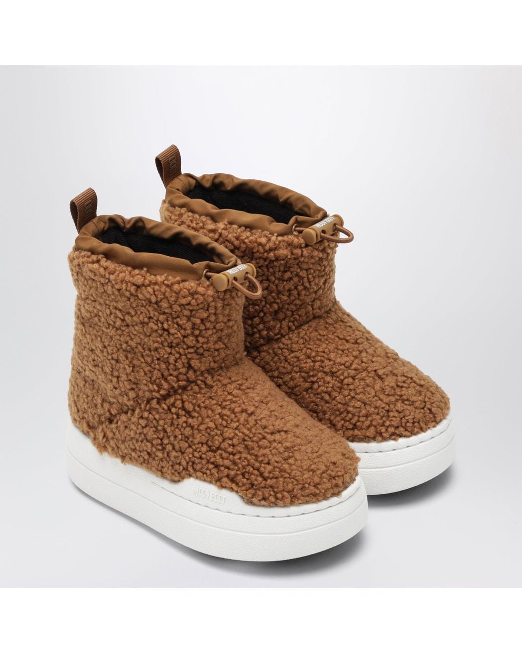 Moon Boot Brown Spark Tube Mid Teddy Boot