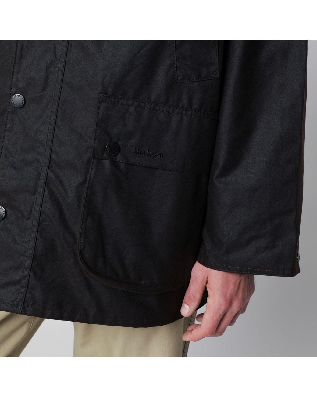 Barbour Black Dark Os Bedale Jacket for men