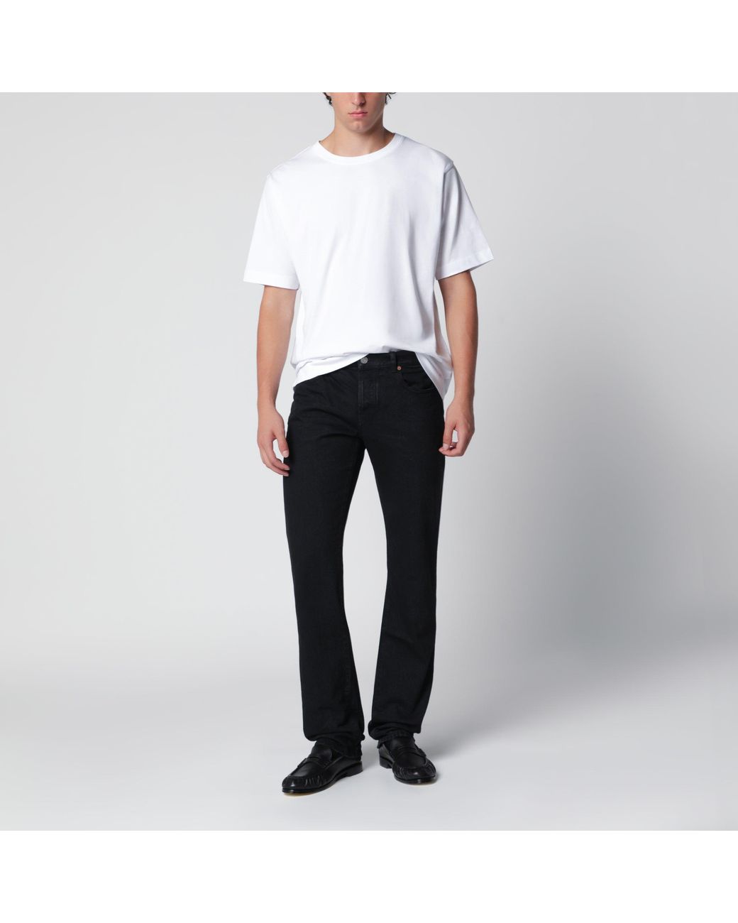 Saint Laurent Black Straight-Leg Jeans for men