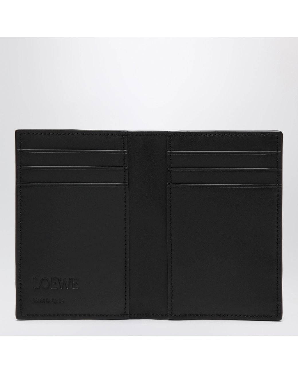 Loewe Black Puzzle Bi-Fold Card Holder for men