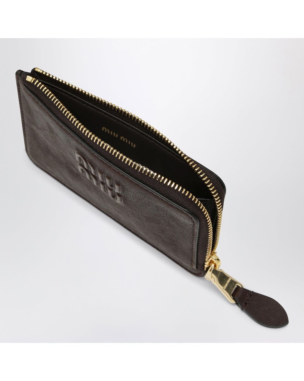 Miu Miu Black Radica Zip Card Holder