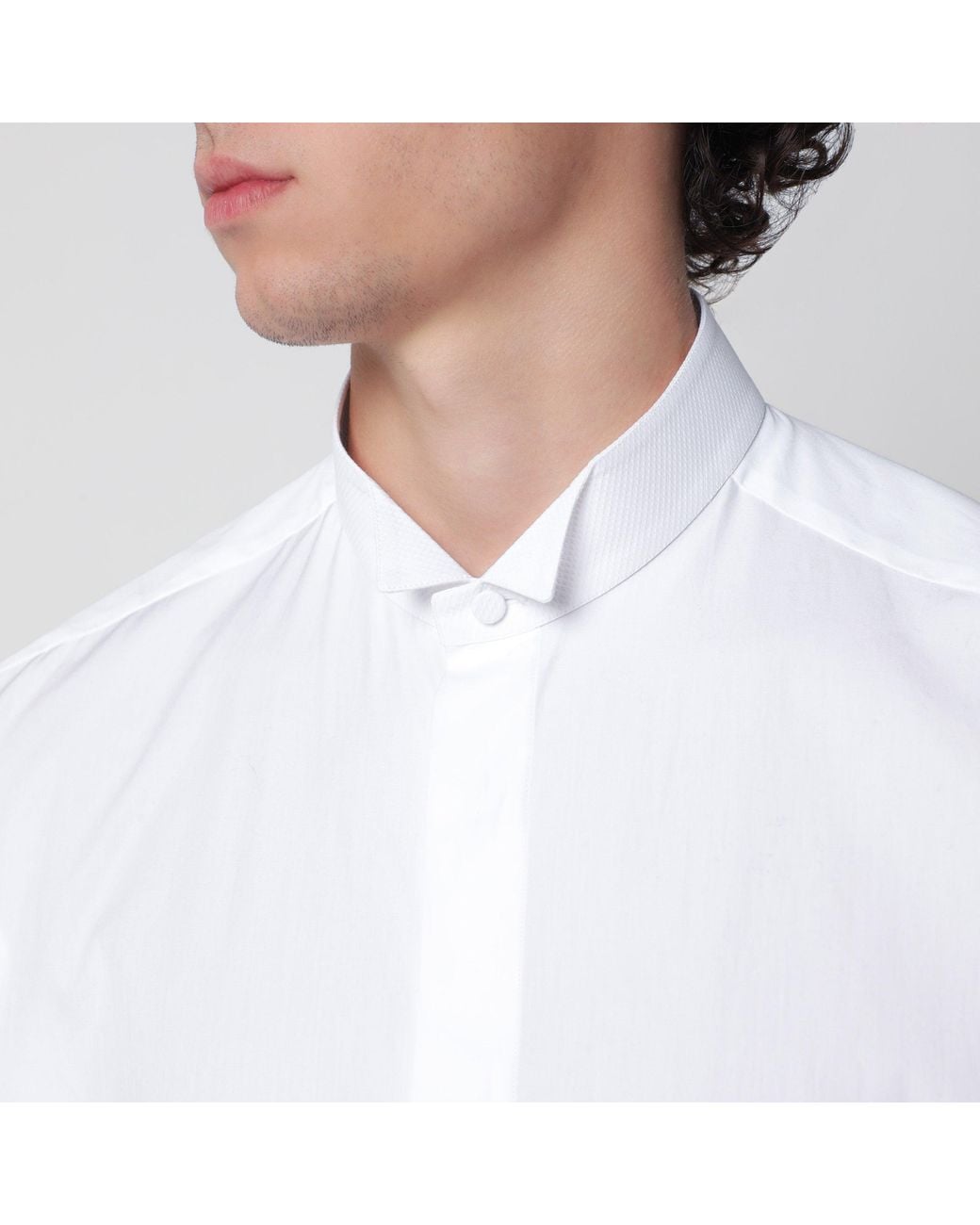 Tom Ford White Shirt With Mandarin Collar for men