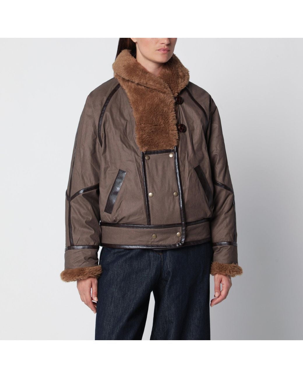 Isabel Marant Brown Olinka Coated Cotton Parka