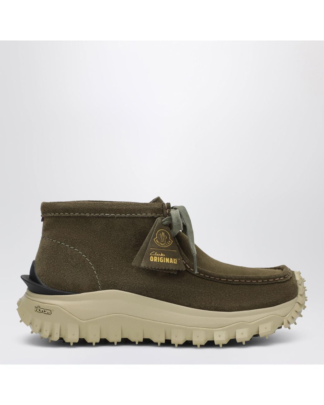 Moncler Green Trailgrip Wallabee Gtx Suede Boots for men