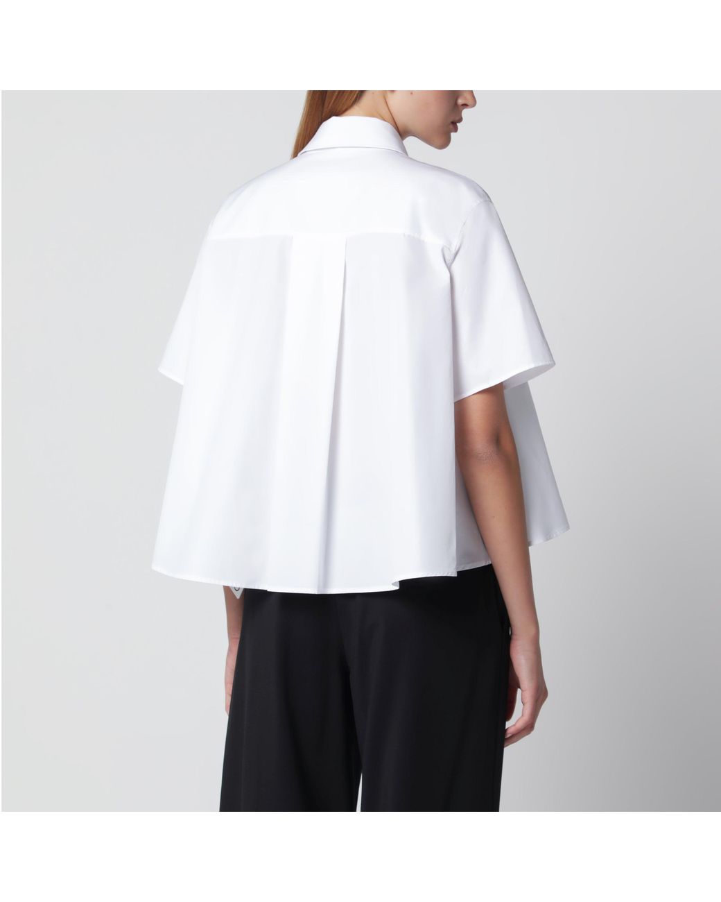 Loewe White Cotton Trapeze Shirt