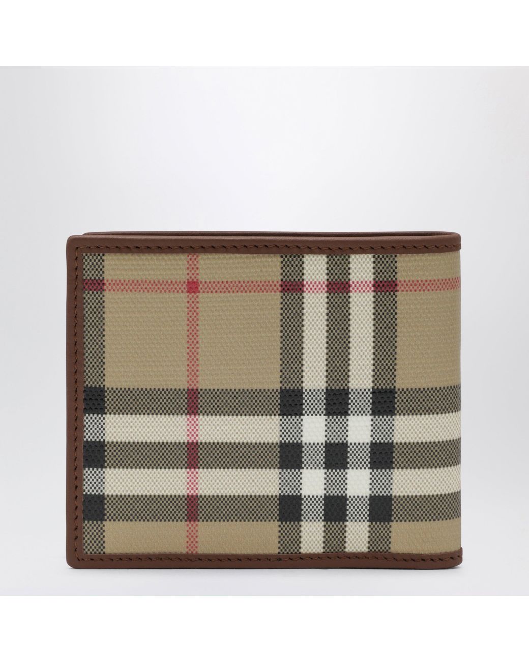 Burberry Brieftasche Mit Check-Muster in Metallic für Herren