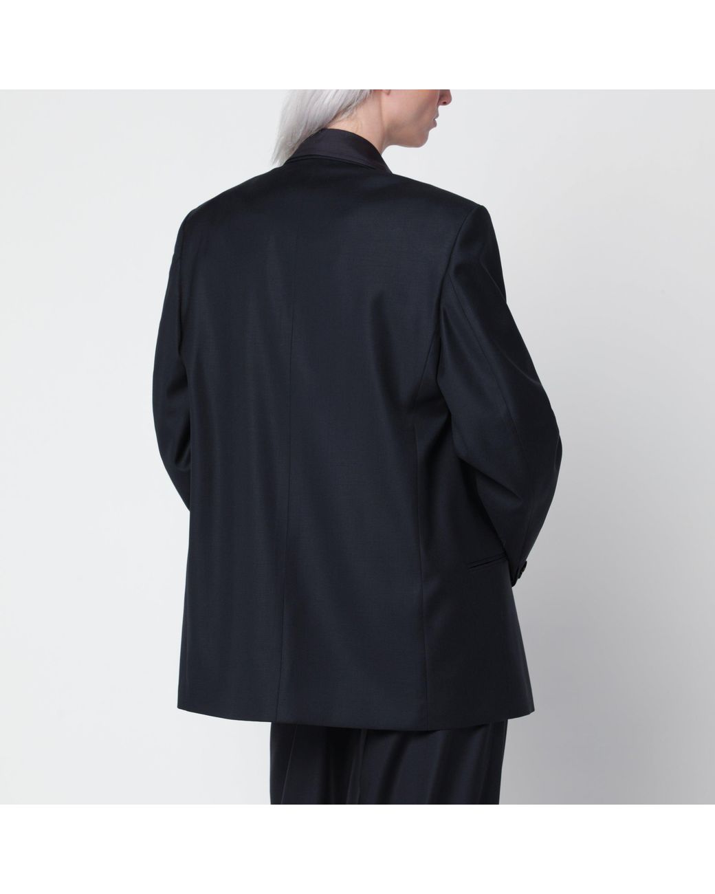 Gucci Blue Double-Breasted Japan Wool Jacket
