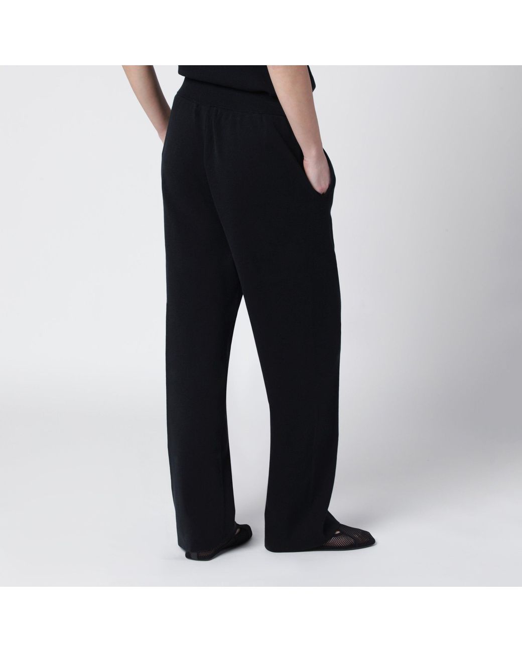 Entire studios Black Uniform Cotton Trousers
