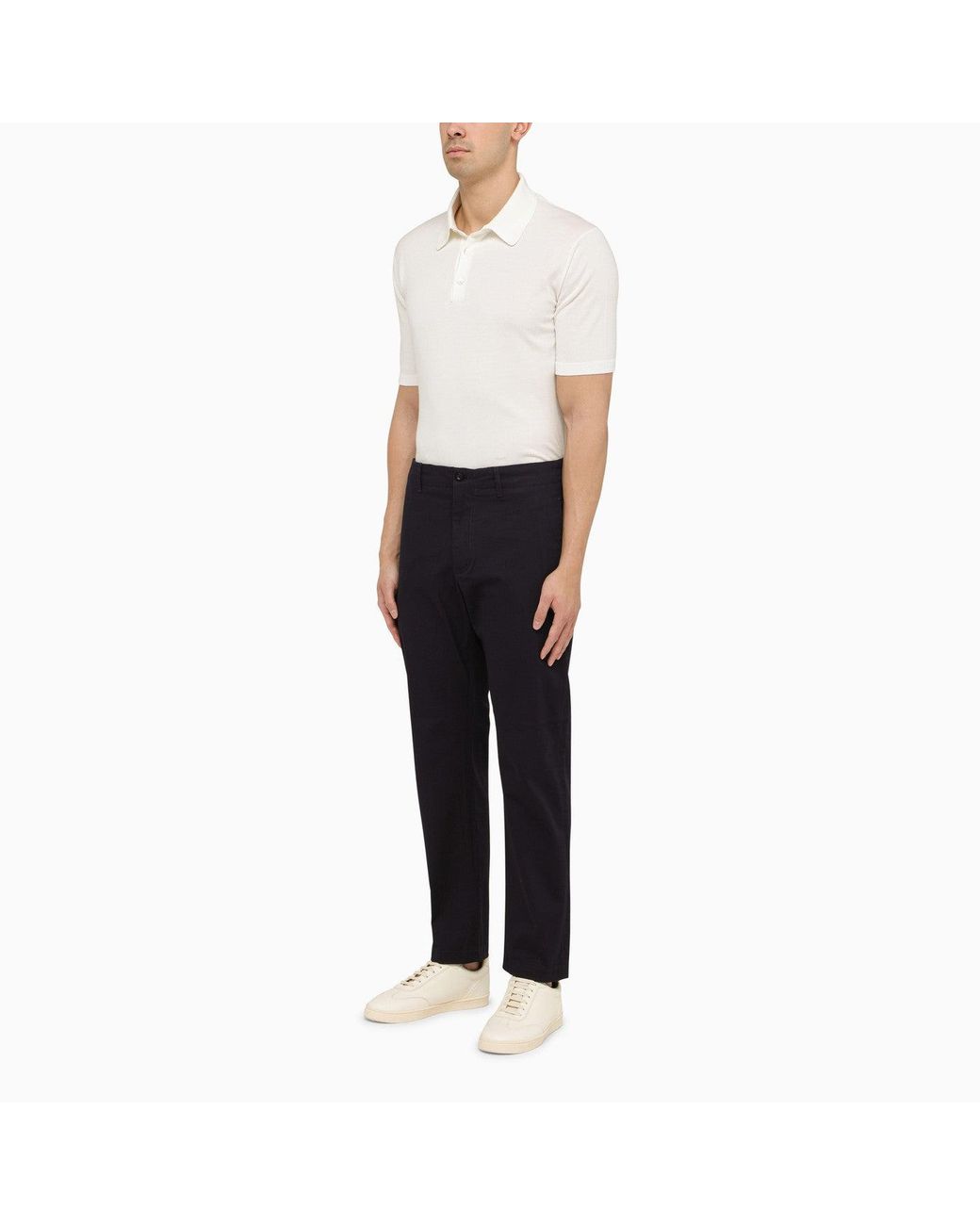 Department 5 Black Regular Cotton Trousers for men