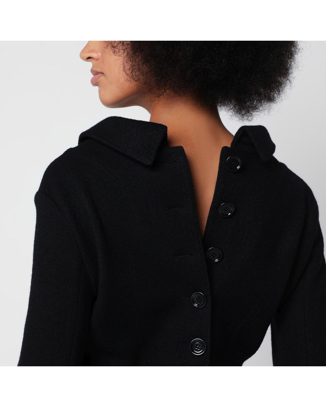 Dolce & Gabbana Black Single-Breasted Wool Jacket