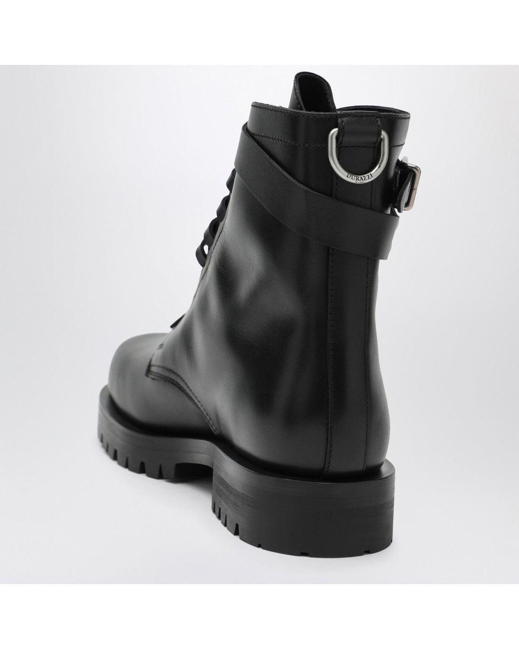 DURAZZI MILANO Black Combat Boots