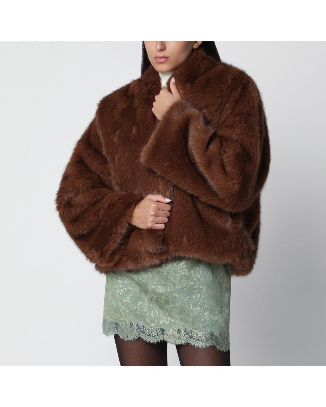 BB COUTURE Brown Farrah Short Jacket