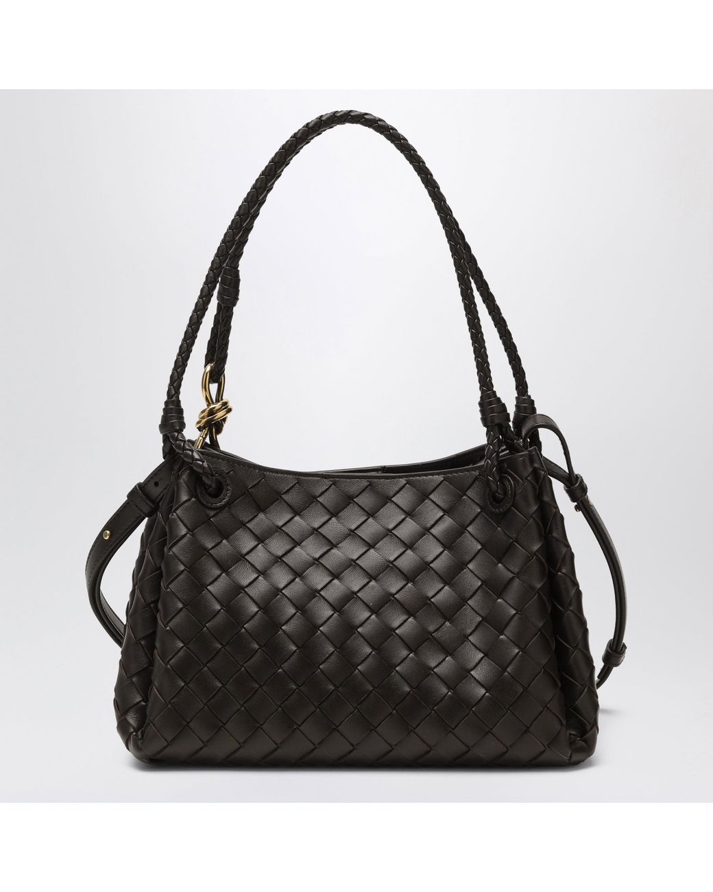 Sac Parachute Moyen Couleur Fondant Bottega Veneta en coloris Black