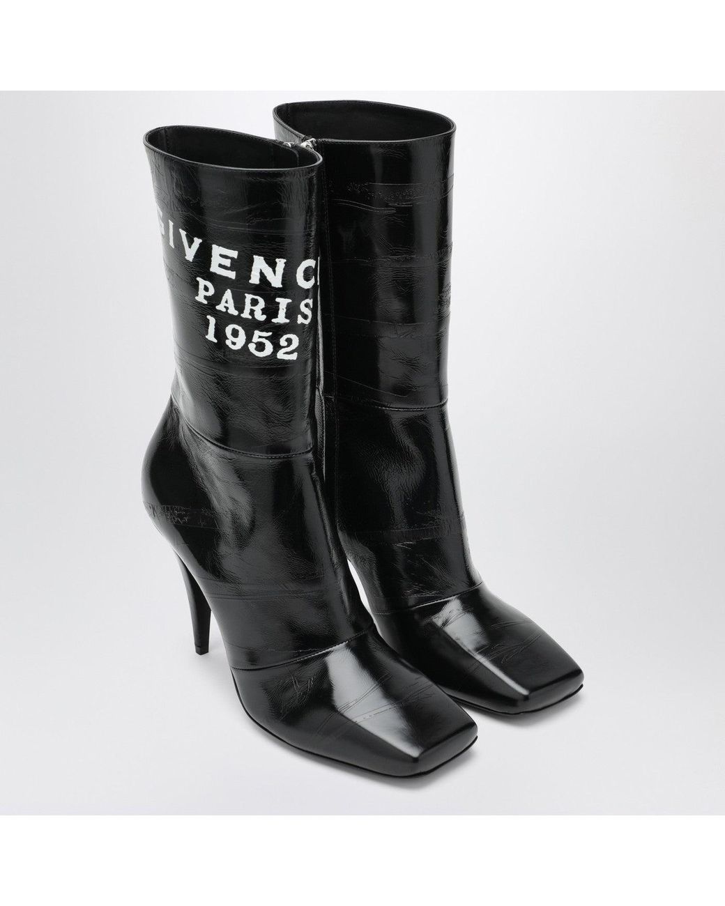 Givenchy Black Heeled Ankle Boots 'Square'