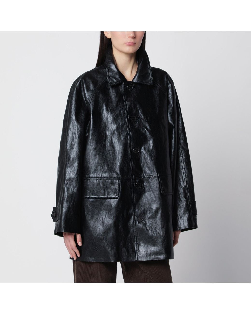DUNST Black Lily Faux Leather Jacket